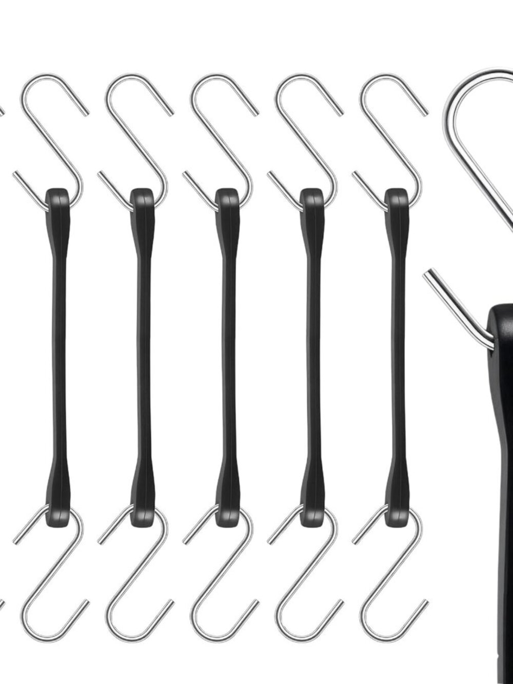 6 Inch Rubber Bungee Cords with Hooks, 6 Pack Heavy Duty Outdoor Small Bungee Co - Picture 1 of 7